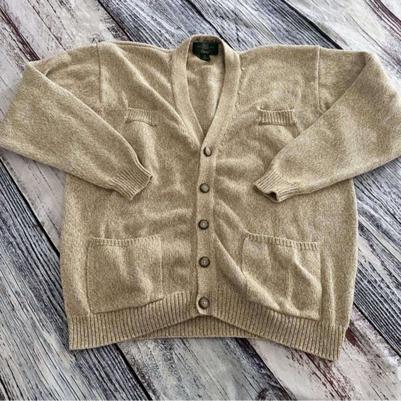 Vintage Orvis 100% Cotton Knit Cardigan Men’s size... - Depop