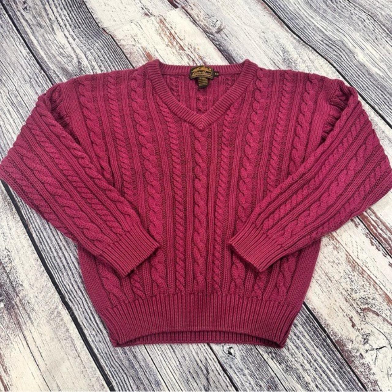 Eddie bauer cable outlet knit sweater