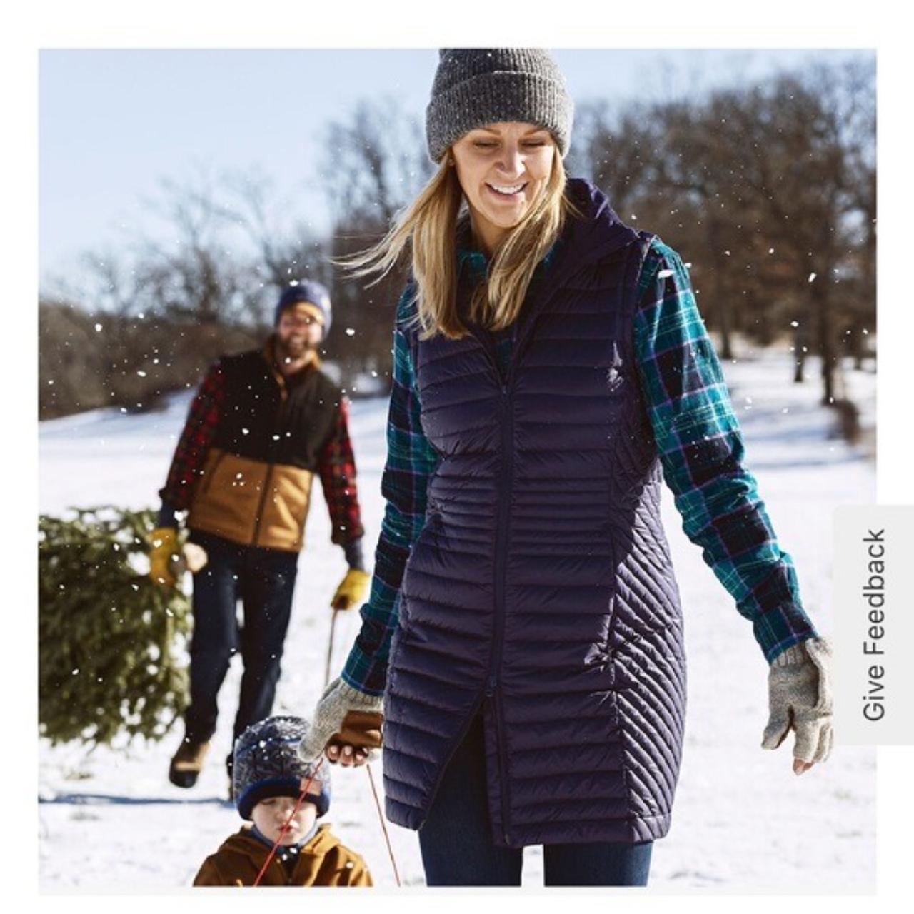 Duluth Trading Company Right Down Puffer Tunic Vest... Depop