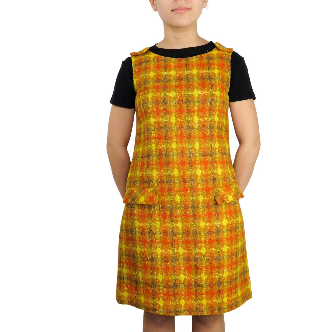 70s clearance plaid dress