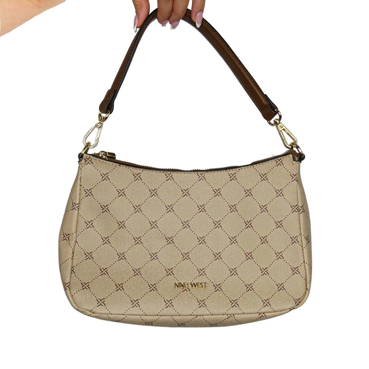 Vintage Y2K Gucci GG Monogram Leather Shoulder Bag