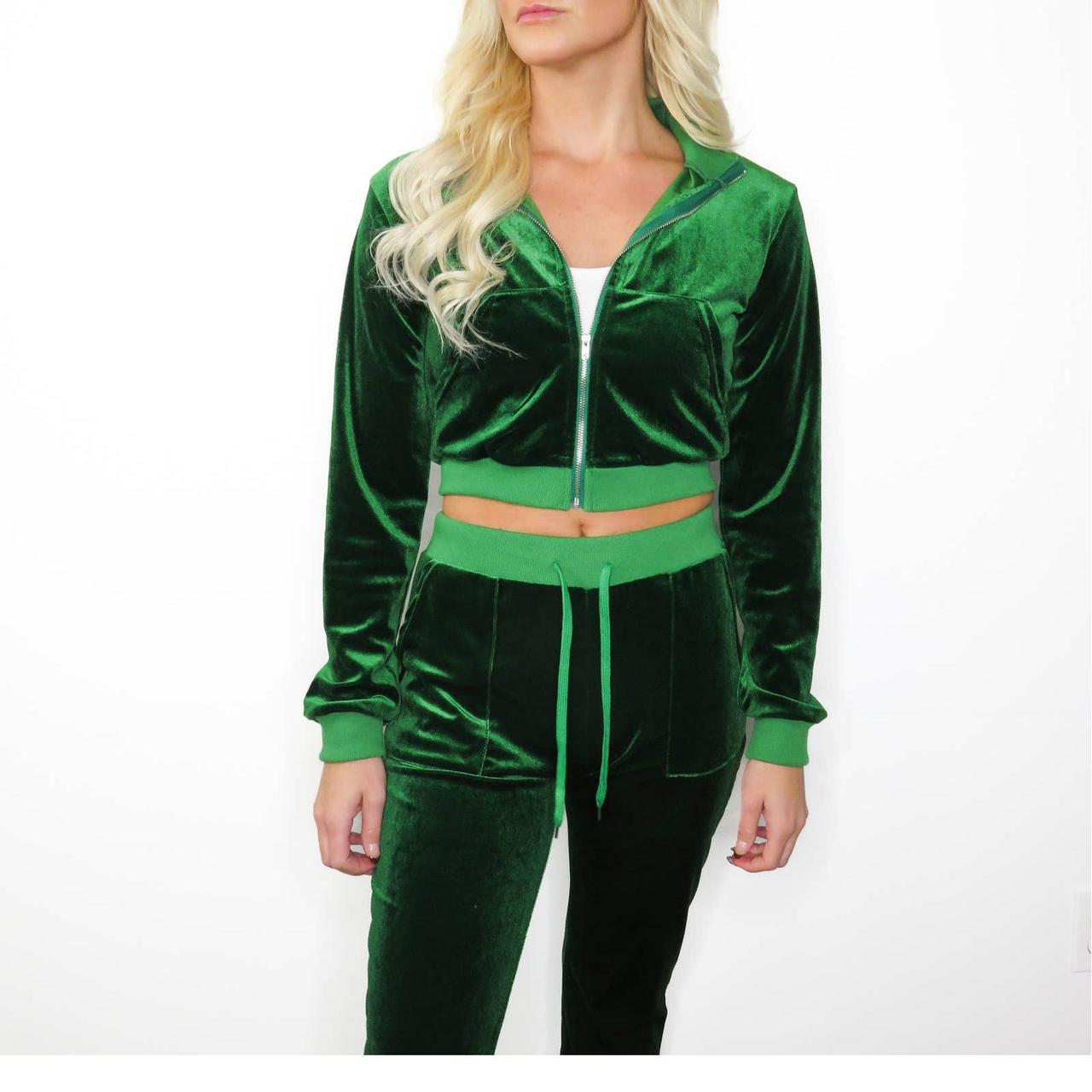 Emerald green tracksuit discount womens