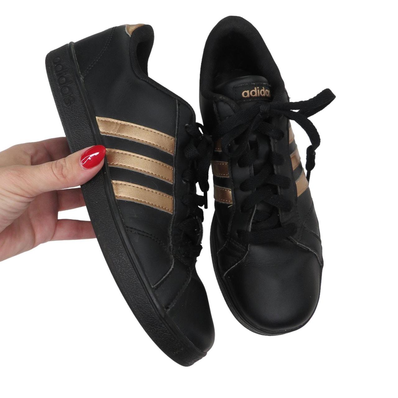 Adidas Baseline Black Rose Gold Sneakers