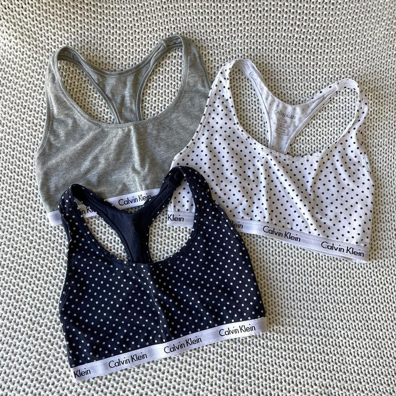 Calvin Klein 3 piece lingerie set. 34B/ S/M. - Depop