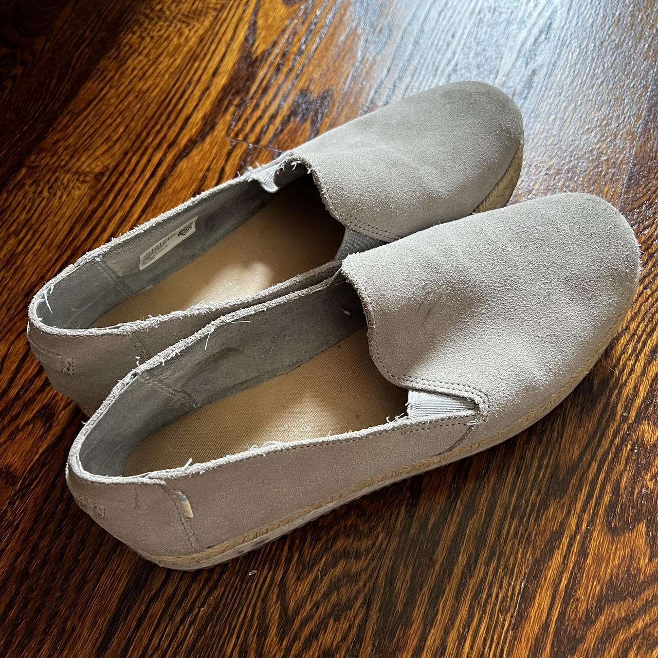 TOMS Women's Grey and Purple Espadrilles | Depop