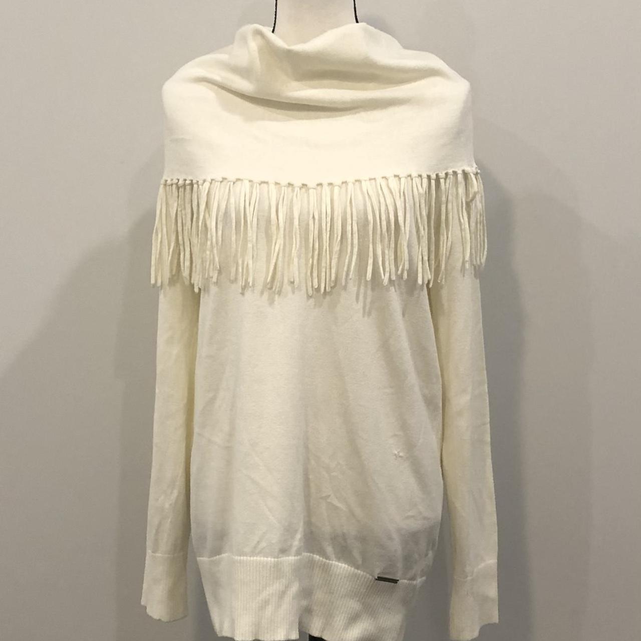 Michael kors clearance fringe sweater