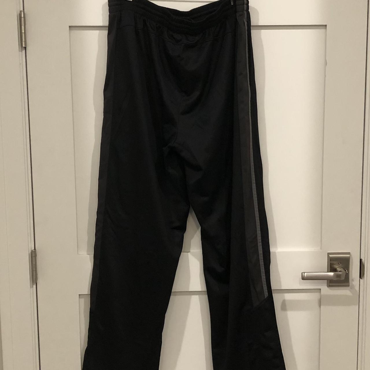 Tek Gear athletic pants. Black with grey and darker - Depop