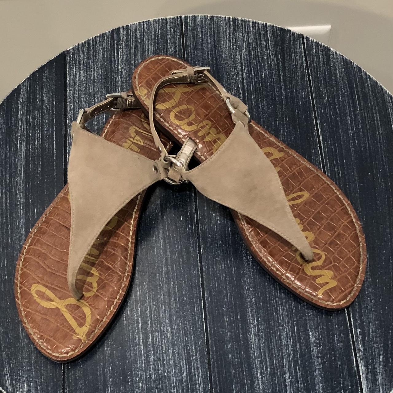 Sam Edelman suede leather sandals. Tan with a brown Depop