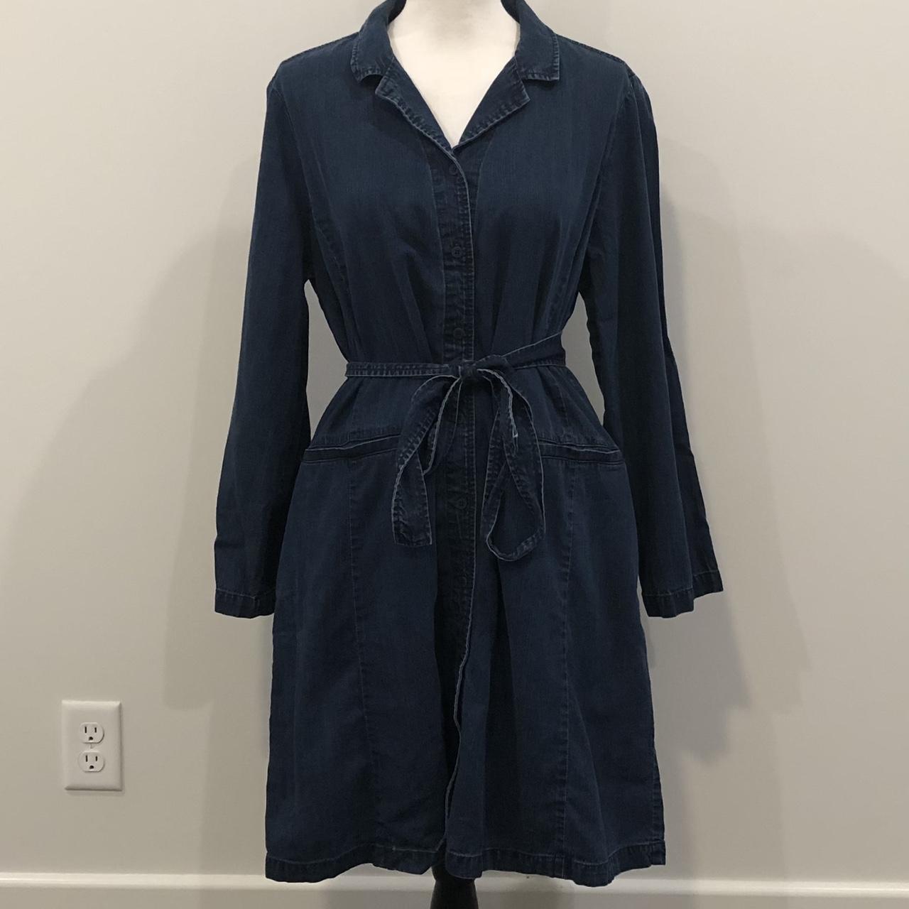 Eileen fisher denim dress best sale