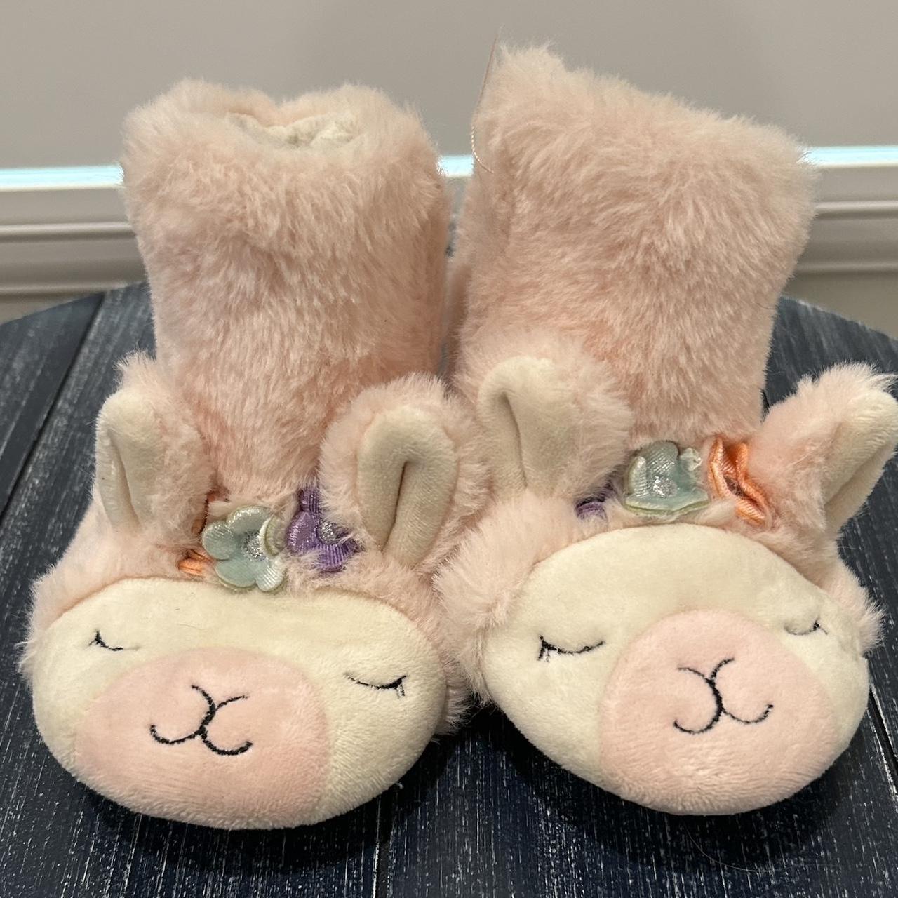 Target bunny slipper boots. Pink and cream with