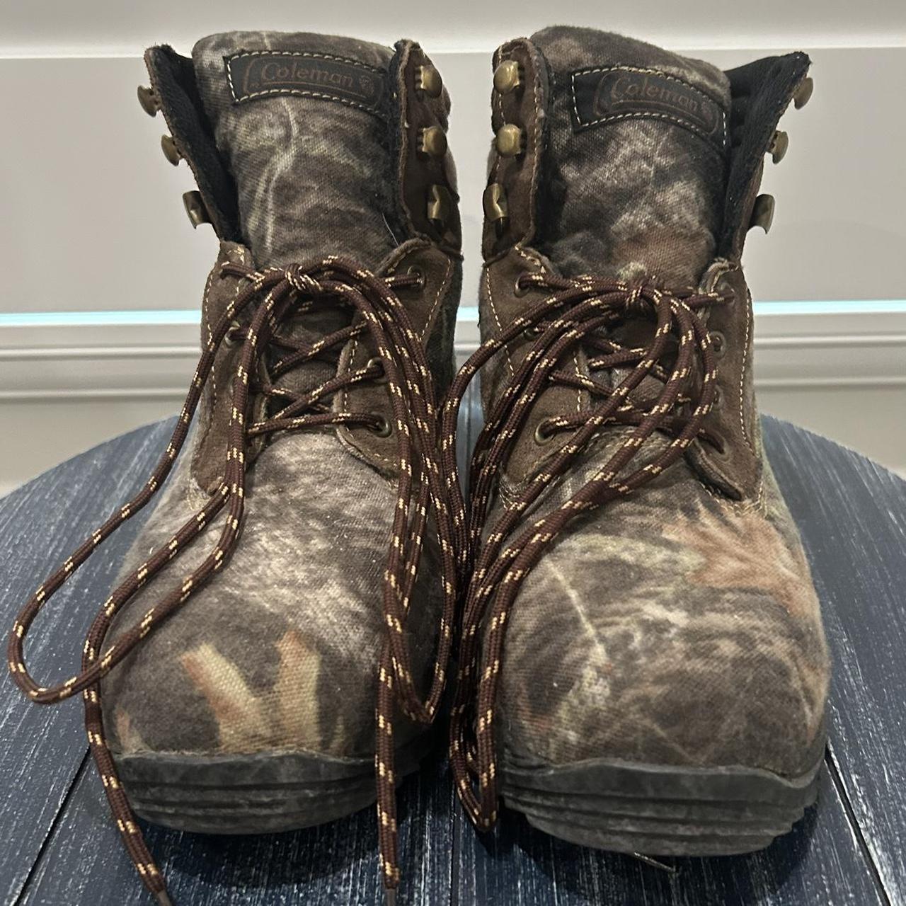 Coleman waterproof camo boots- Lace Depop