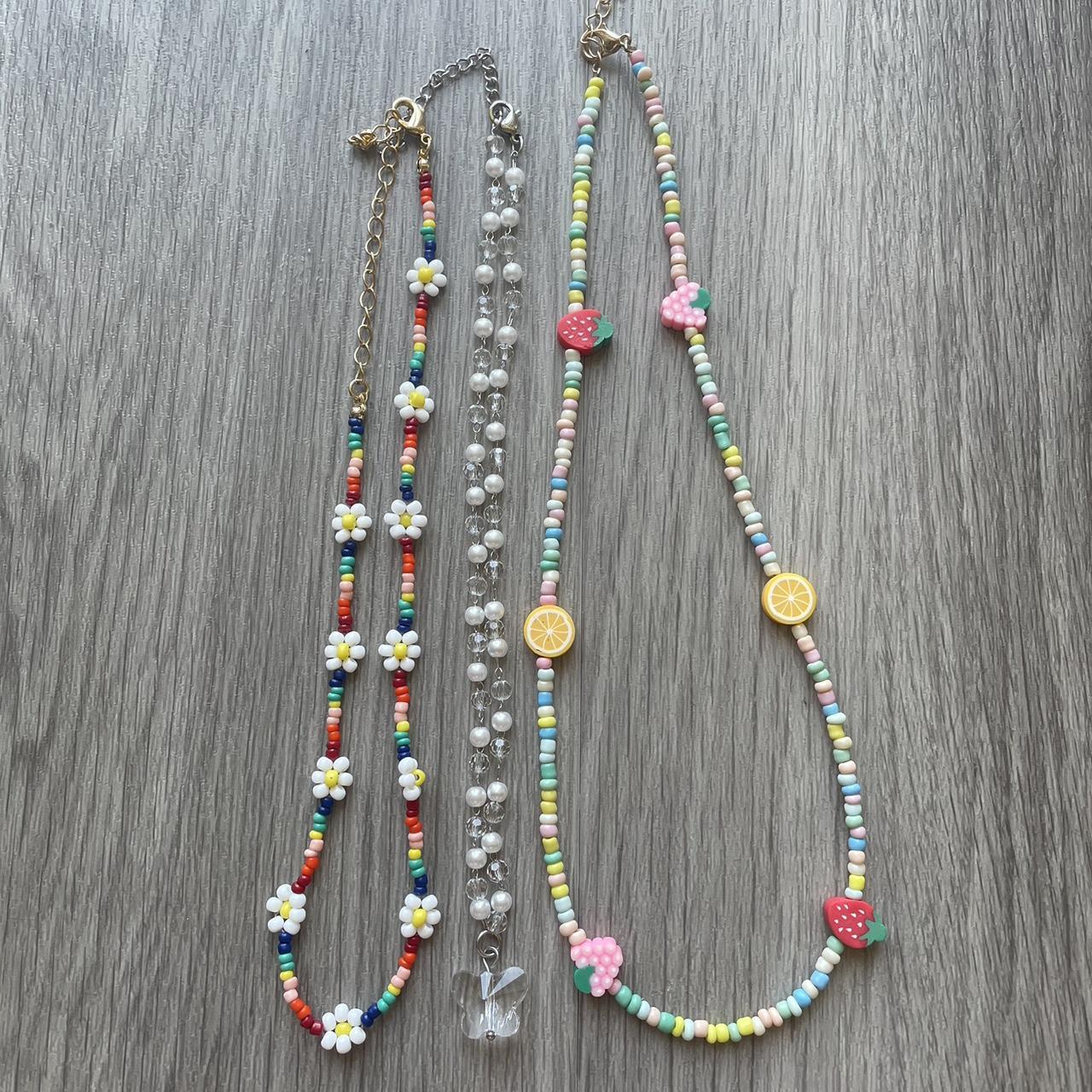 Set of cute summer necklaces (Brandy Melville and... - Depop