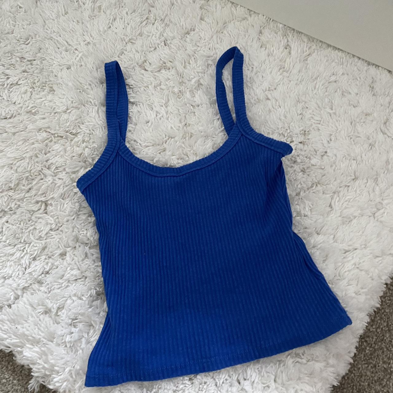 supre riri tank in blue 2xs but fits up to s or... - Depop