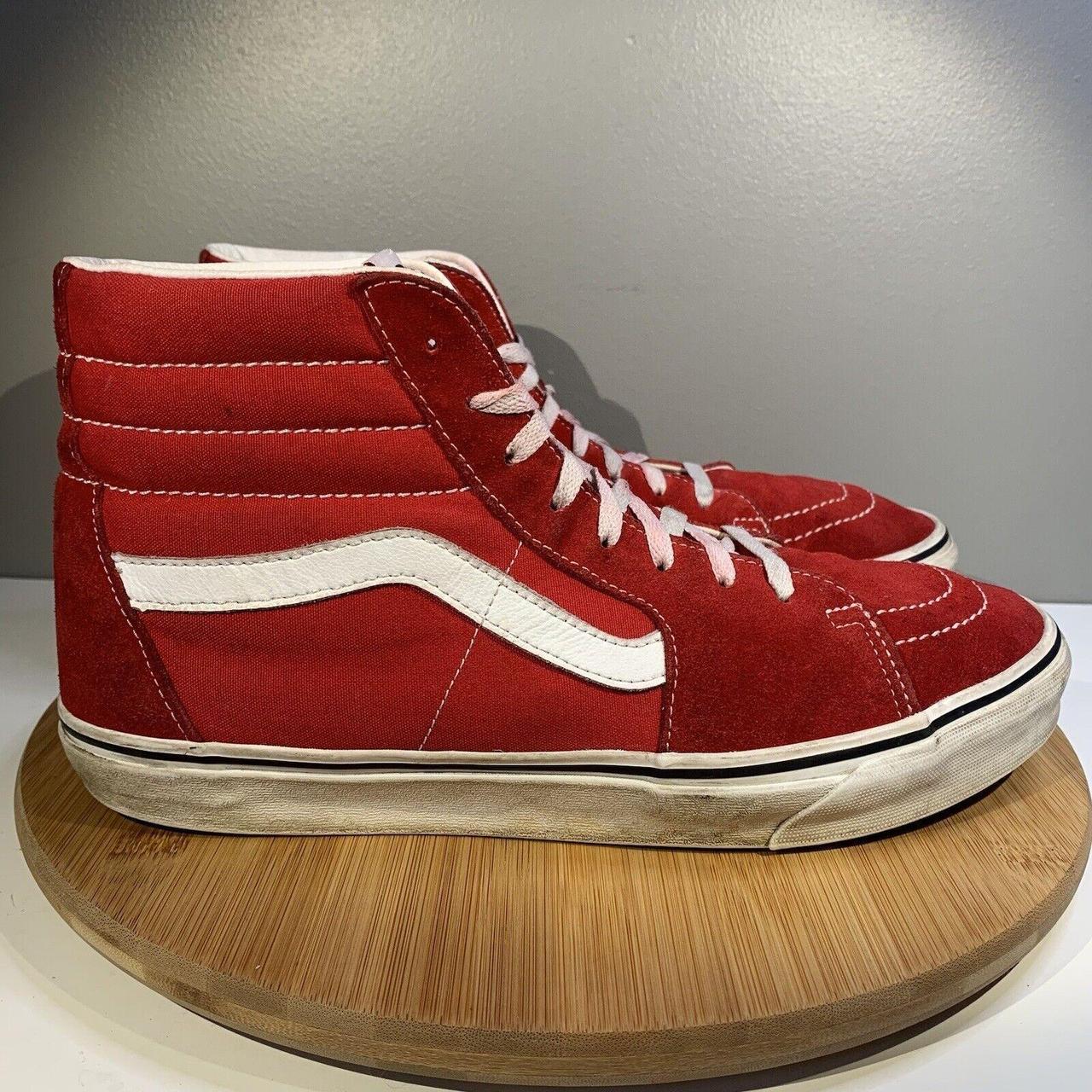 Vans SK8-HI Skateboard Sneakers Mens 11.5 Red Skate... - Depop