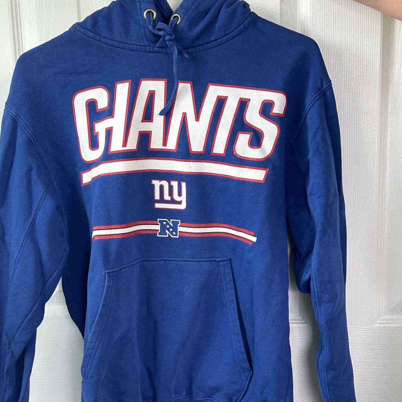 New York Giants Vintage Blue Hoodie Size XL -Any - Depop