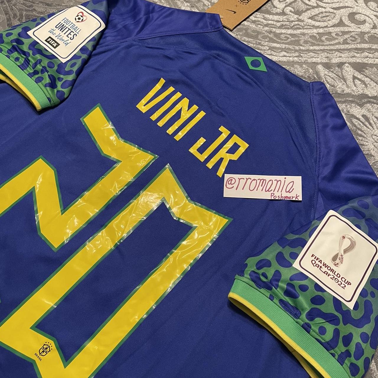 VINI Jr Jersey Men's 2022 World Cup Brazil Soccer Jersey 