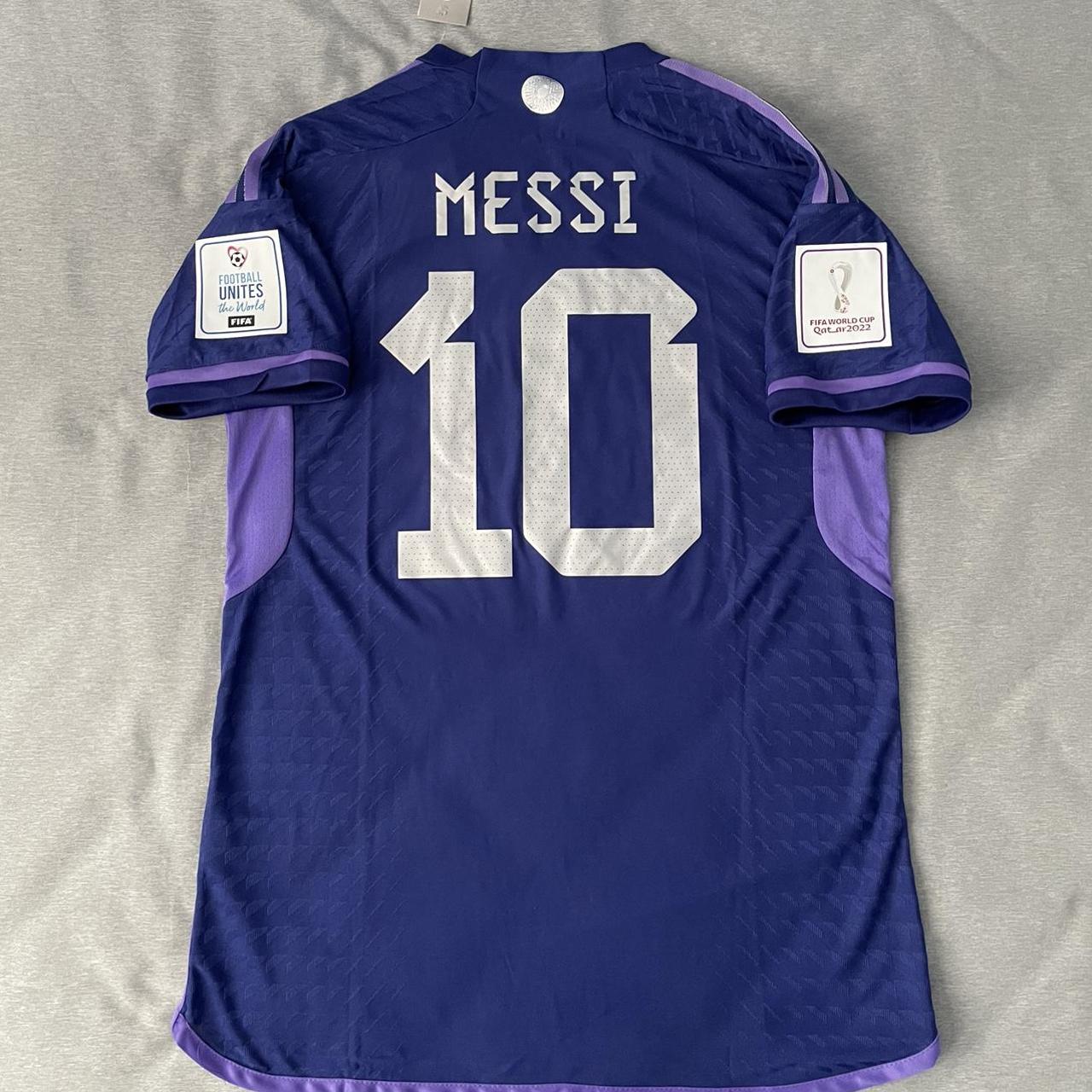 Argentina Away Purple Messi 10 Player version soccer - Depop