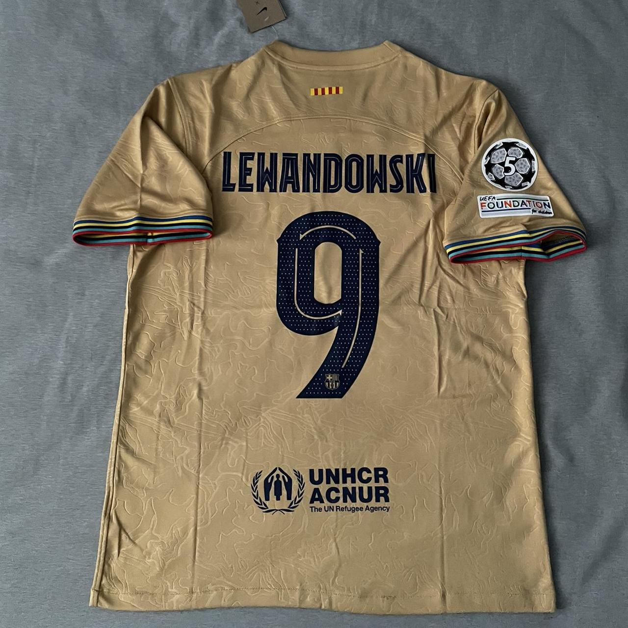 FC Barcelona Home Soccer Jersey Lewandowski #9 - Depop