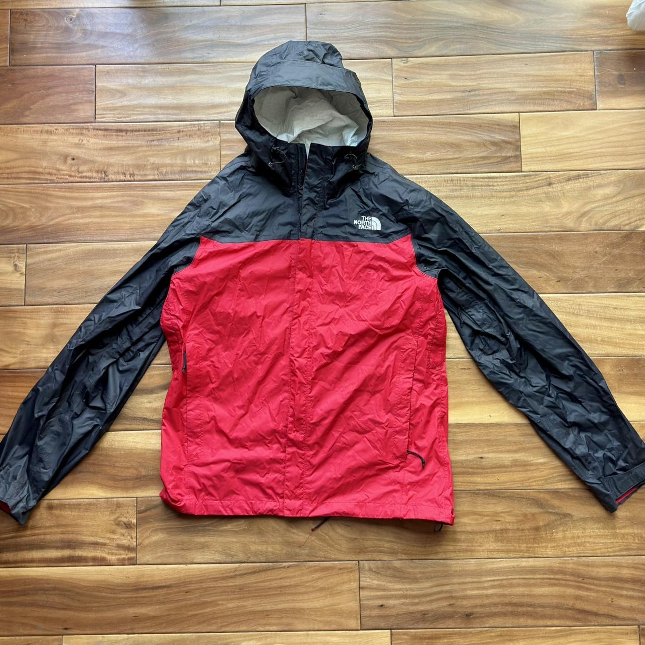 North face rain jacket Depop