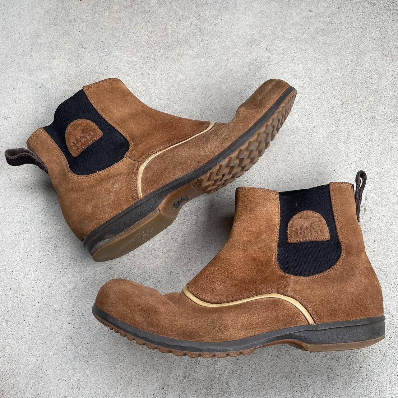 Sorel men’s slip on boots size 10 USA, Good