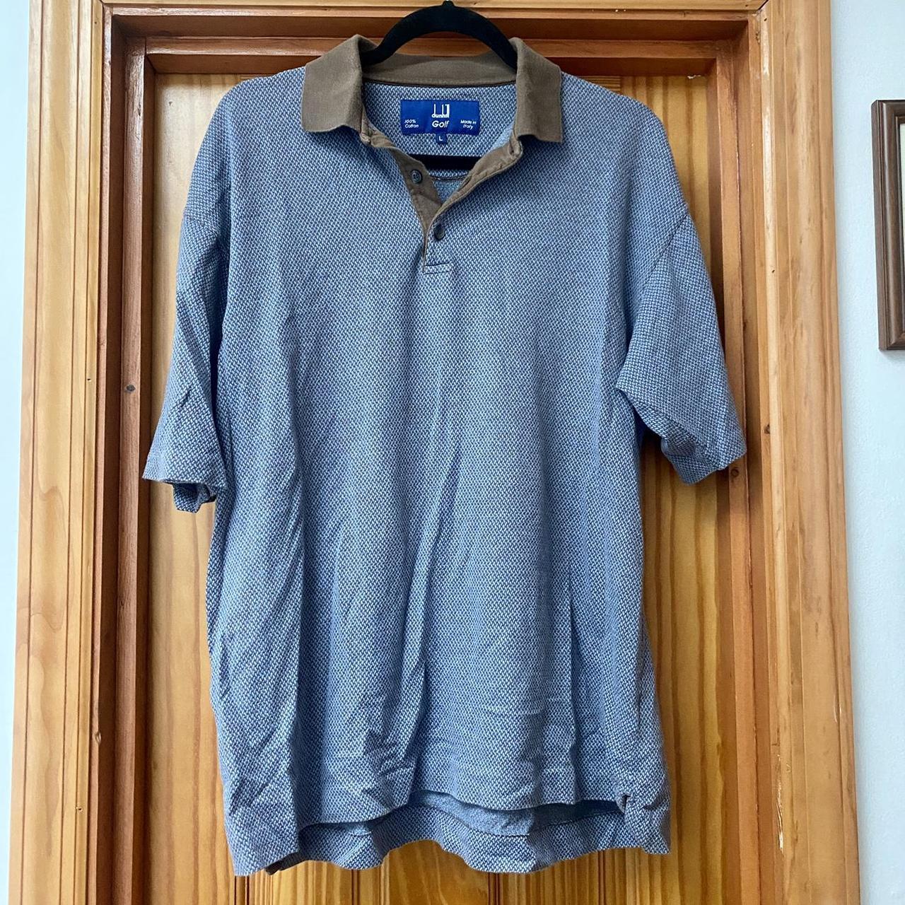 Dunhill Men's Blue and Brown Polo-shirts (4)