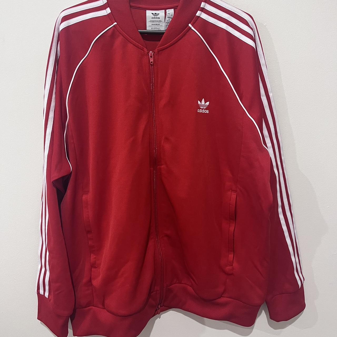 Vintage Red Adidas Bundle!! Wore once, Jacket sized... - Depop