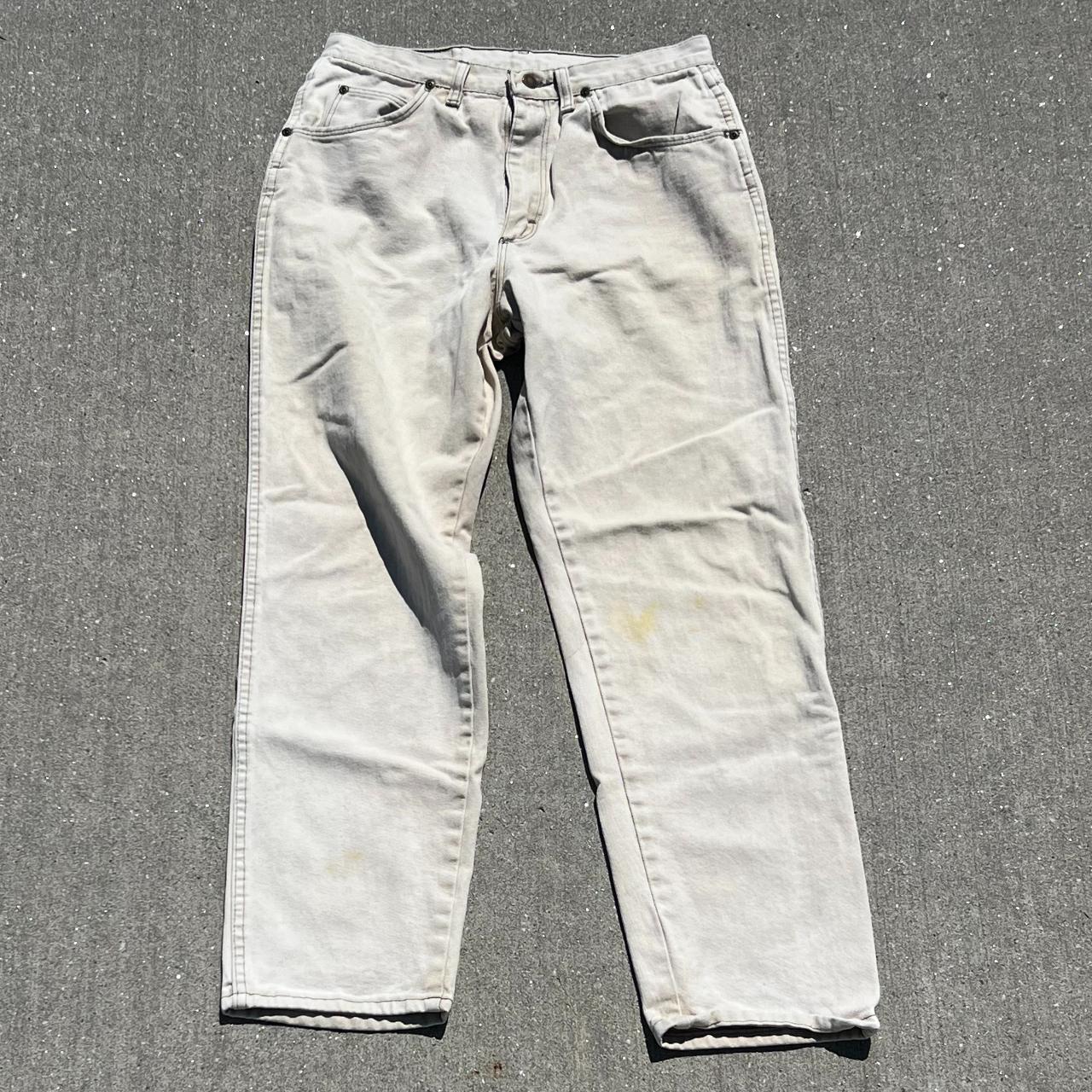 Vintage Wrangler khaki wash Mens Depop