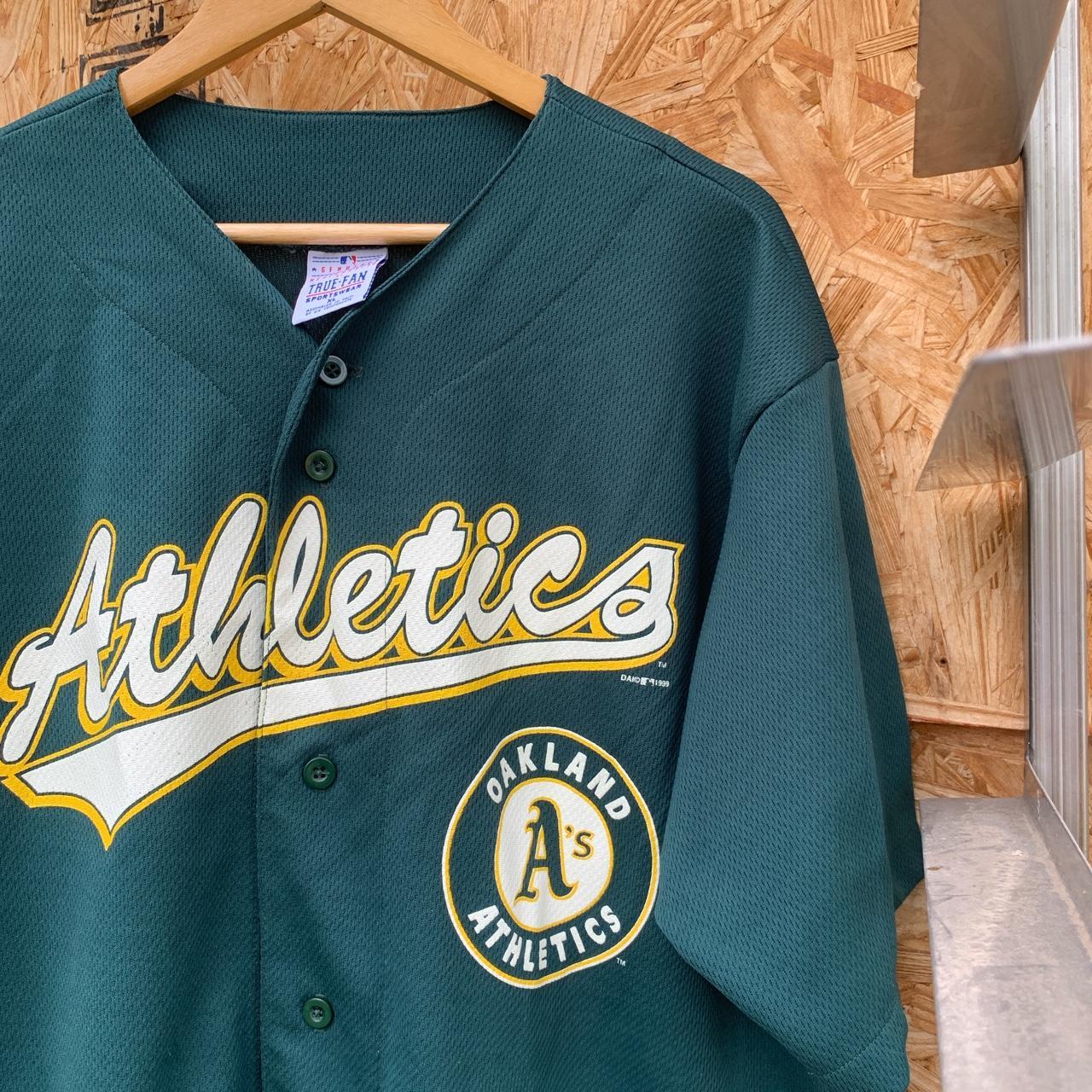 VINTAGE 90s OAKLAND ATHLETICS STARTER JERSEY - Depop