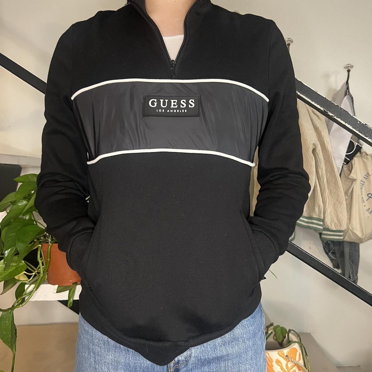 Guess half sales zip sweater