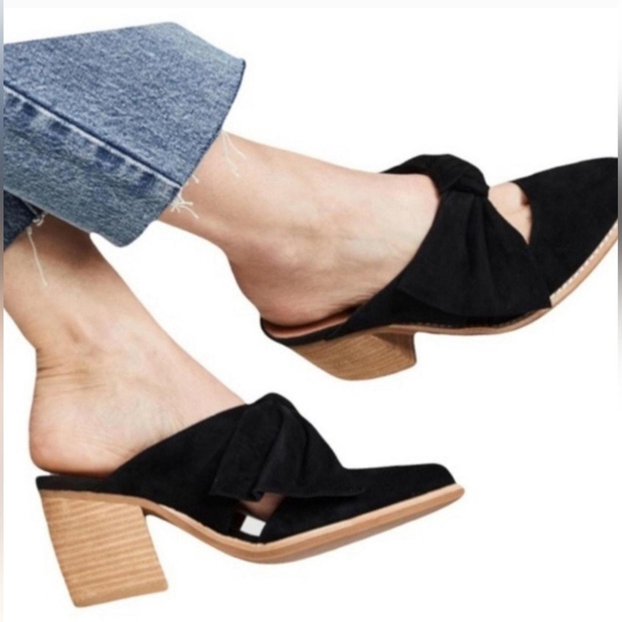 セール! Jeffrey Campbell Cyrus Bow Mules Jeffrey Campbell Cyrus Bow Black Suede Slip On Mule | Depop