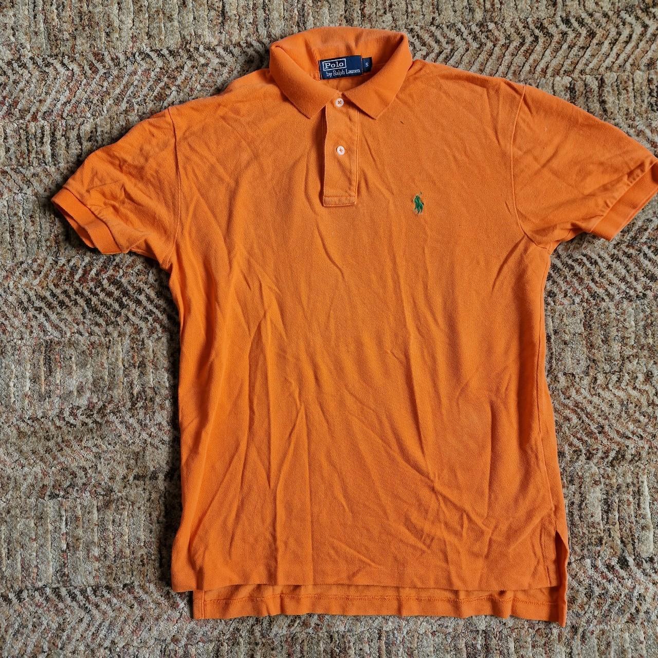 Ralph Lauren orange small polo shirt Never worn but... - Depop