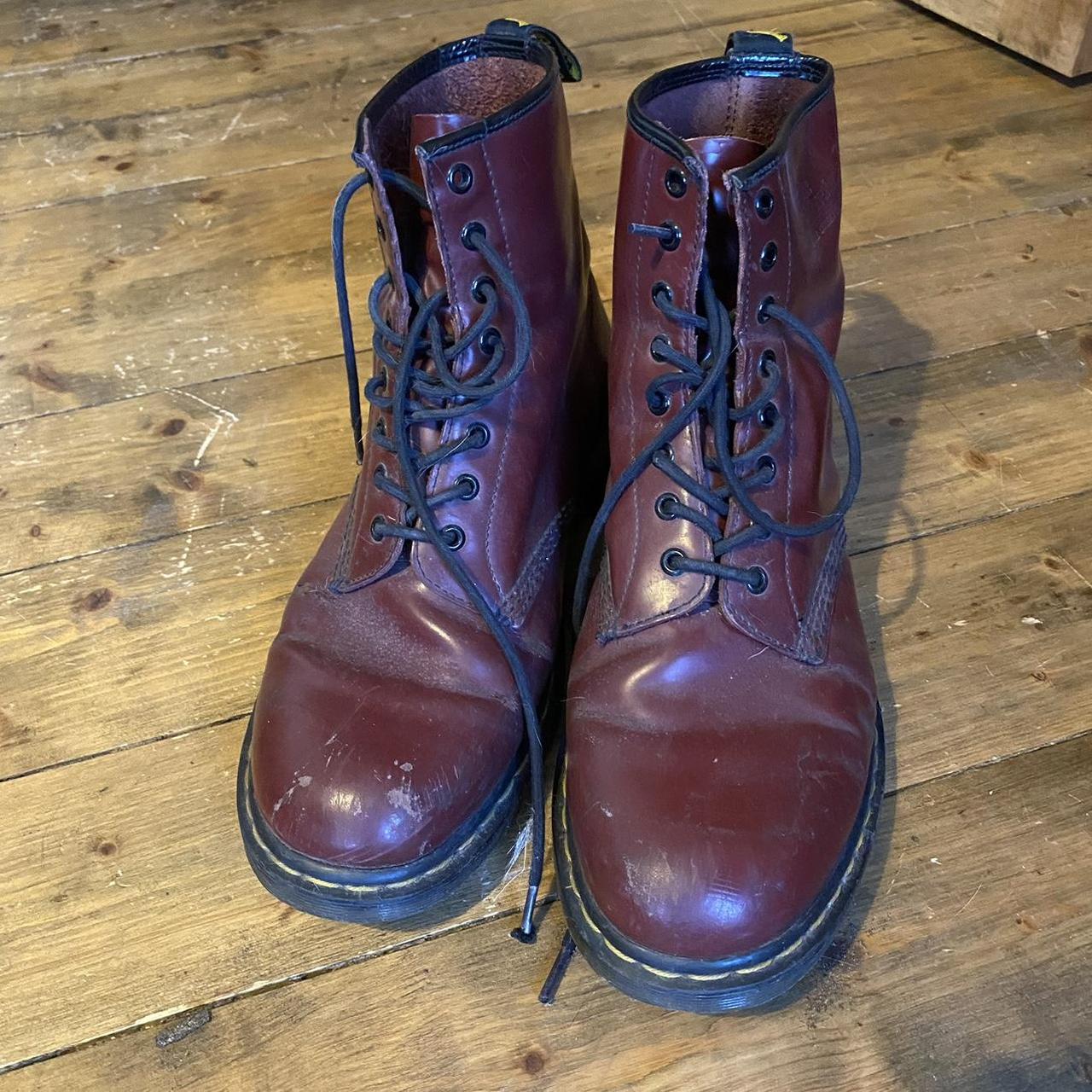 Dr. Martens Men's Red Boots | Depop