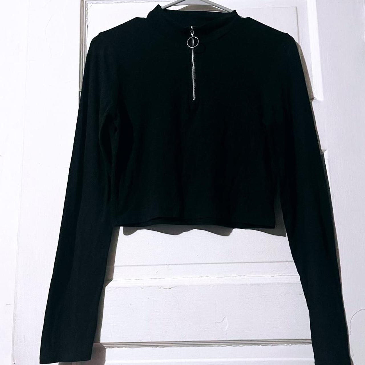Crop long sleeve turtleneck shirt with Depop