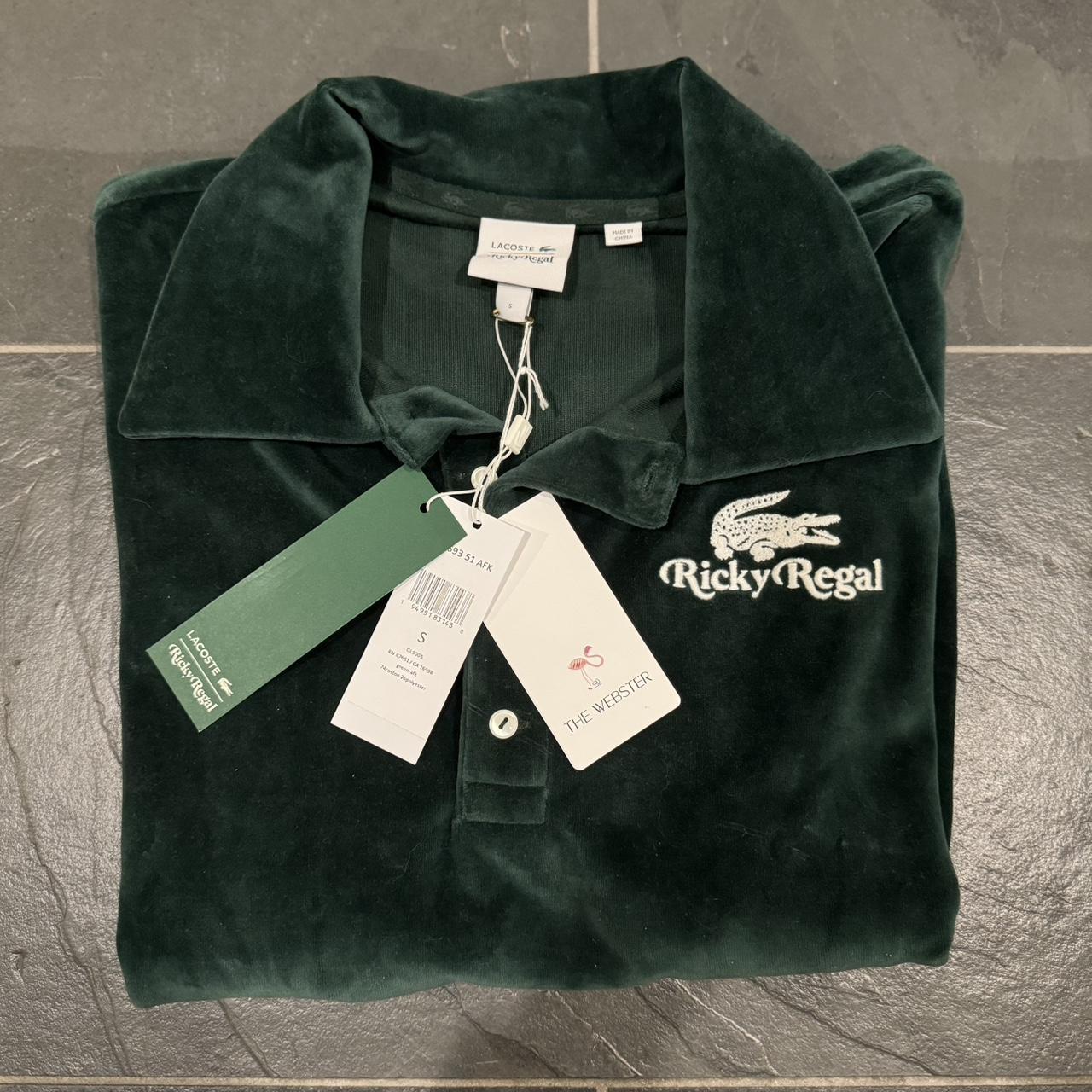 LACOSTE X RICKY REGAL Relaxed Fit Velvet Polo | Depop