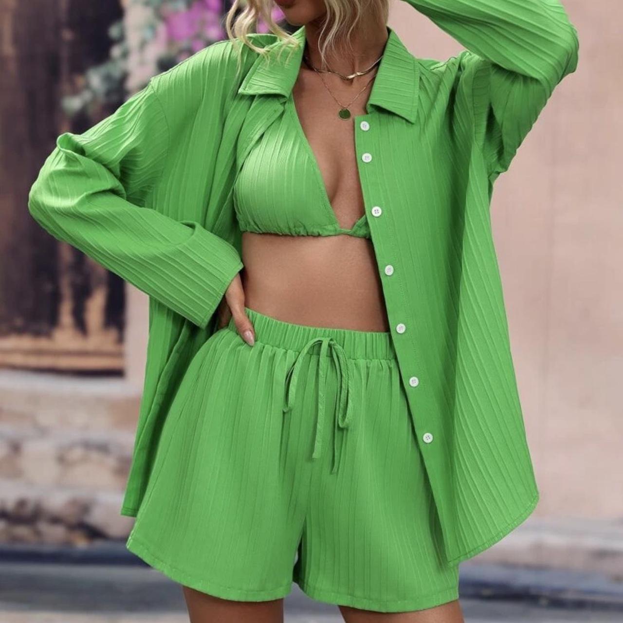 SHEIN Women's Green Suit | Depop