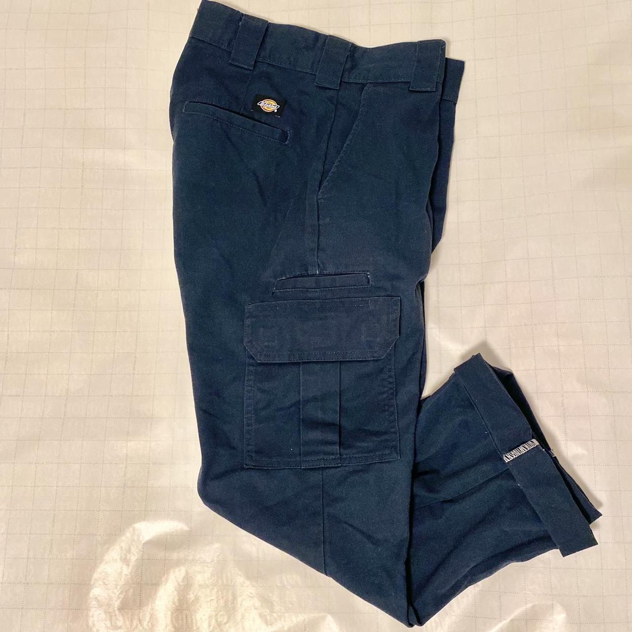 Navy Blue Dickies Cargo Pants 30x32 - Depop