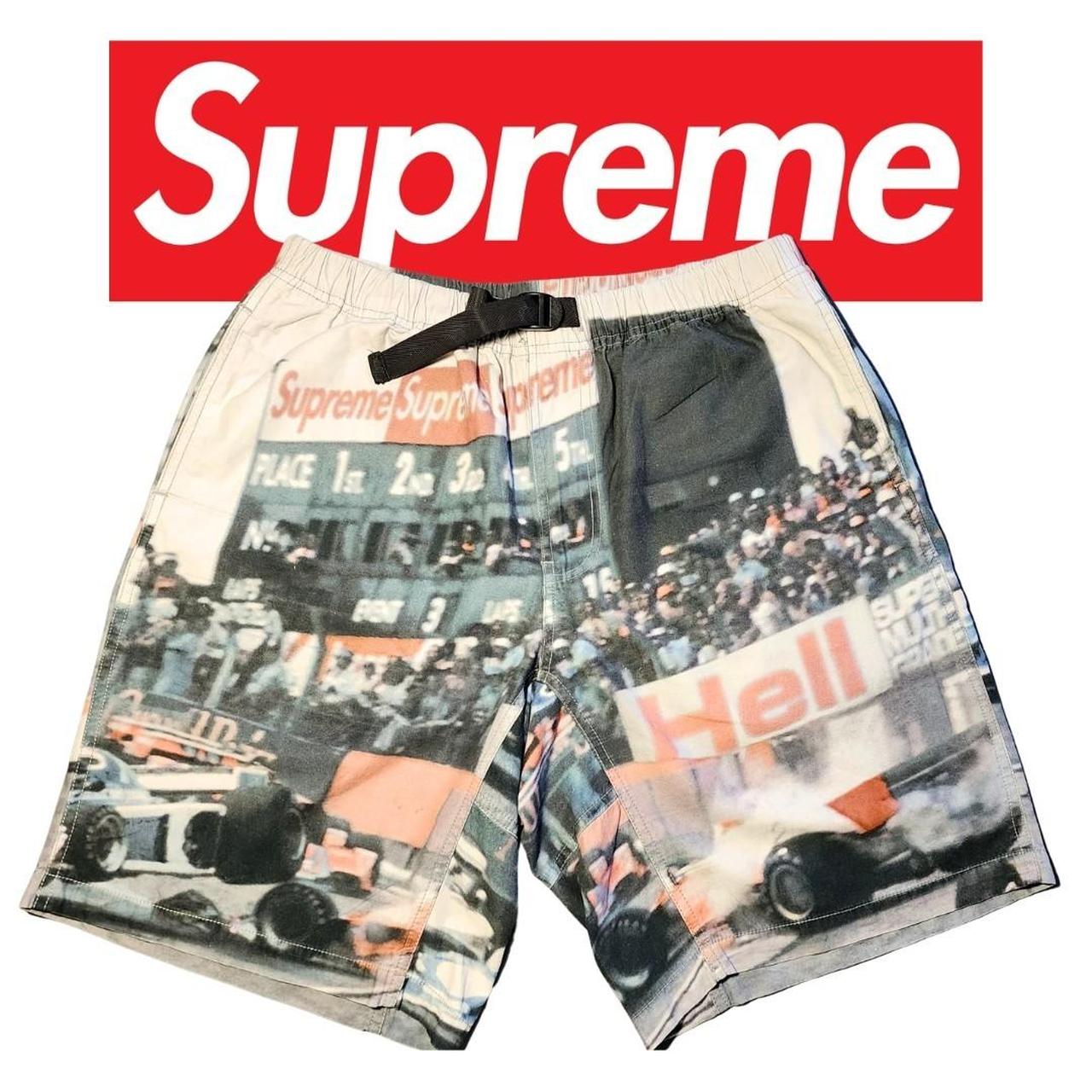 Supreme Grand Prix shorts. An amazing pair of. Depop