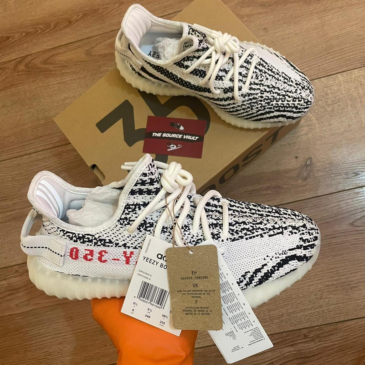 Adidas Yeezy Boost 350 V2 Zebra SIZE: 5.5 UK ✓... - Depop