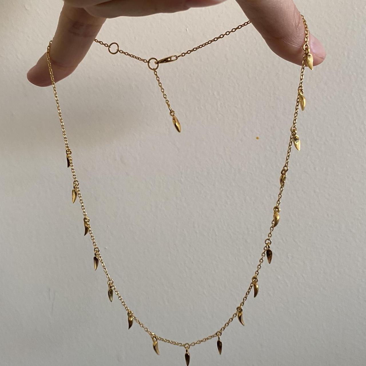 Missoma women's gold jewellery Gold Plated MINI FANG... Depop