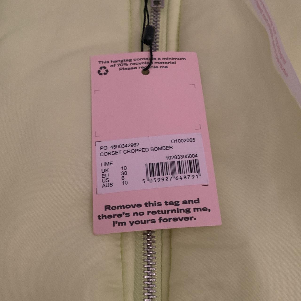 adorable lime coloured bomber jacket from missguided... Depop