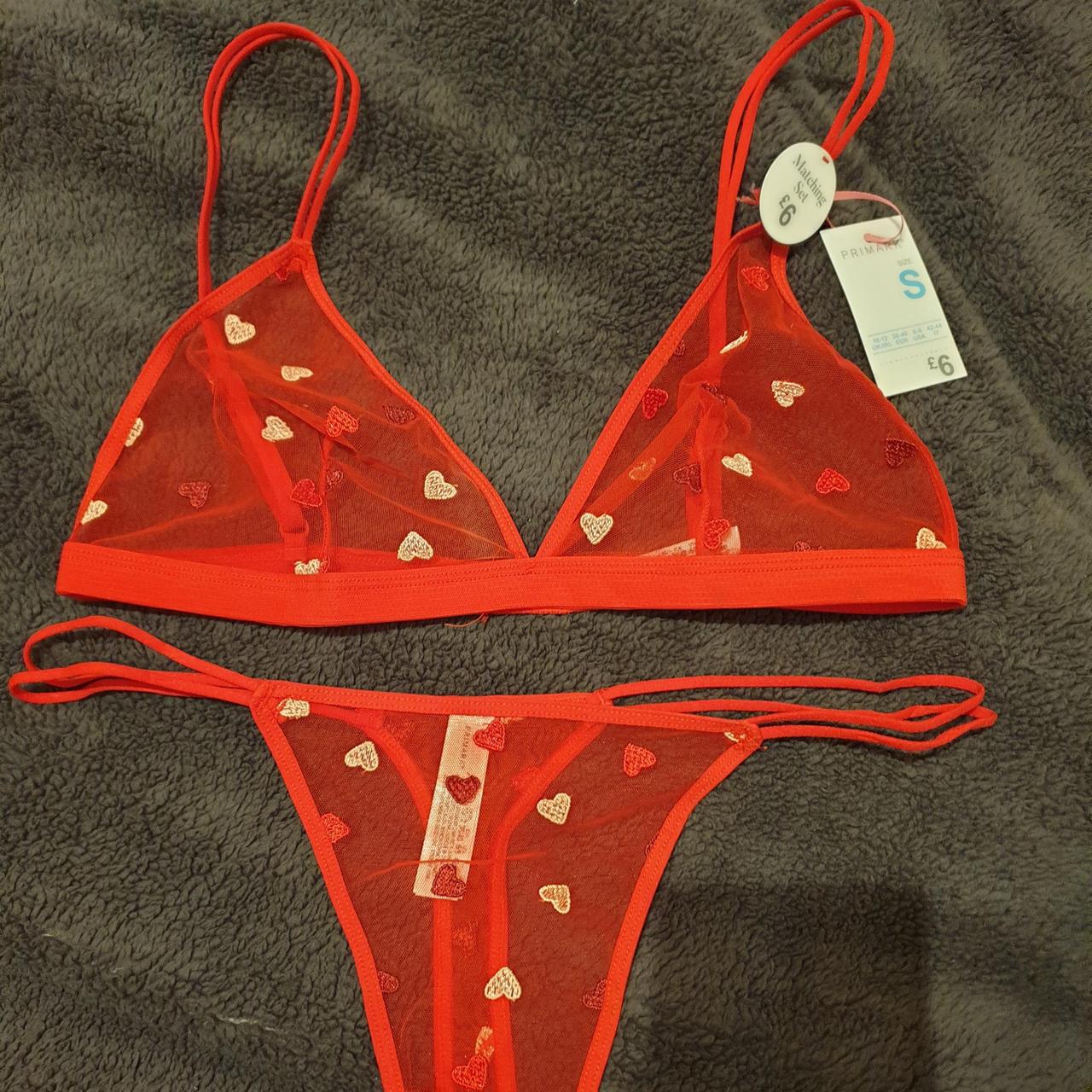 Primark Women S Red Bra Depop