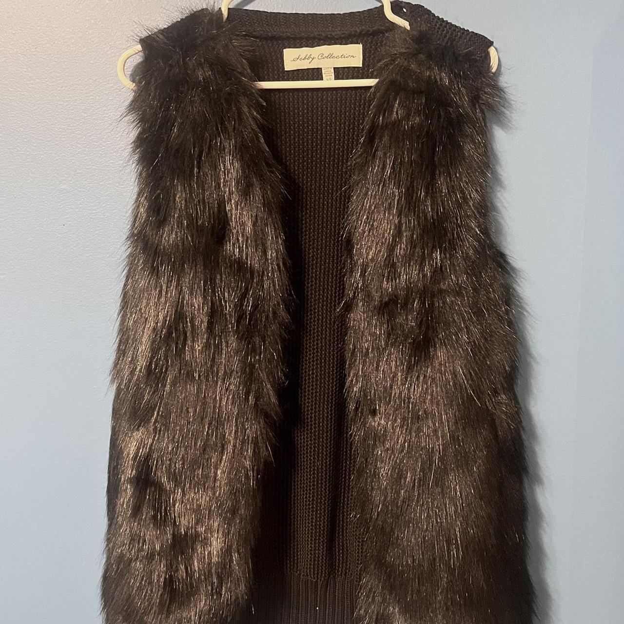 Sebby collection hotsell fur vest