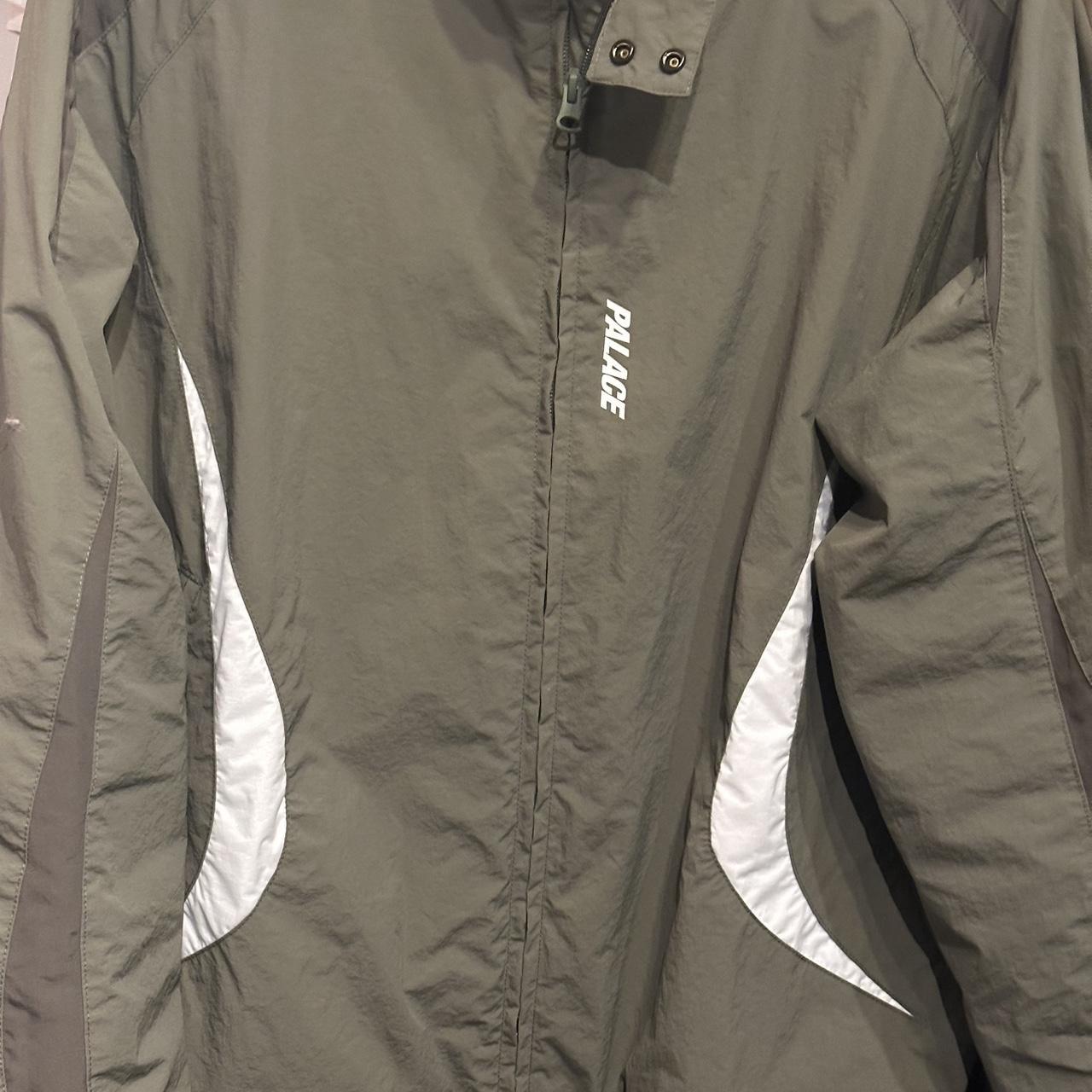 Palace MOTO SHELL JACKET in olive green size medium. | Depop