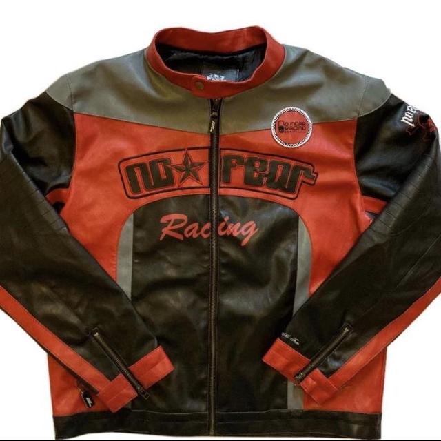 Amazing No Fear vintage racer jacket. I’ve