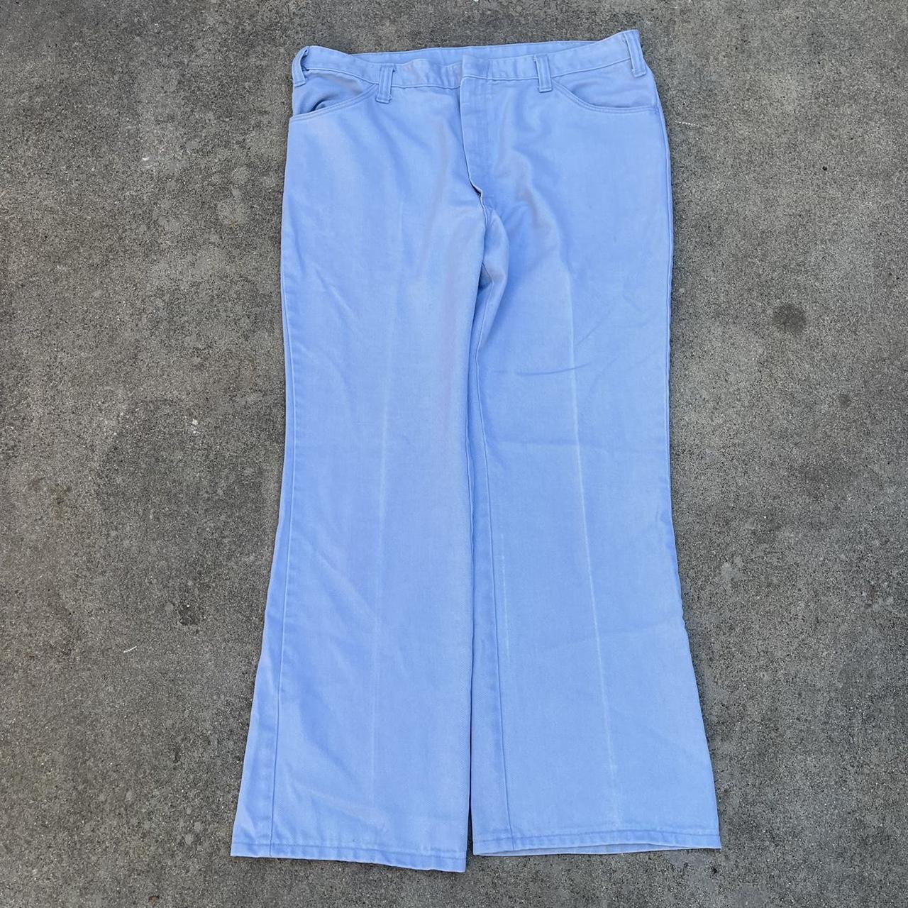 🥝Descriptionbaby blue/ dickies bootcut pants from... Depop