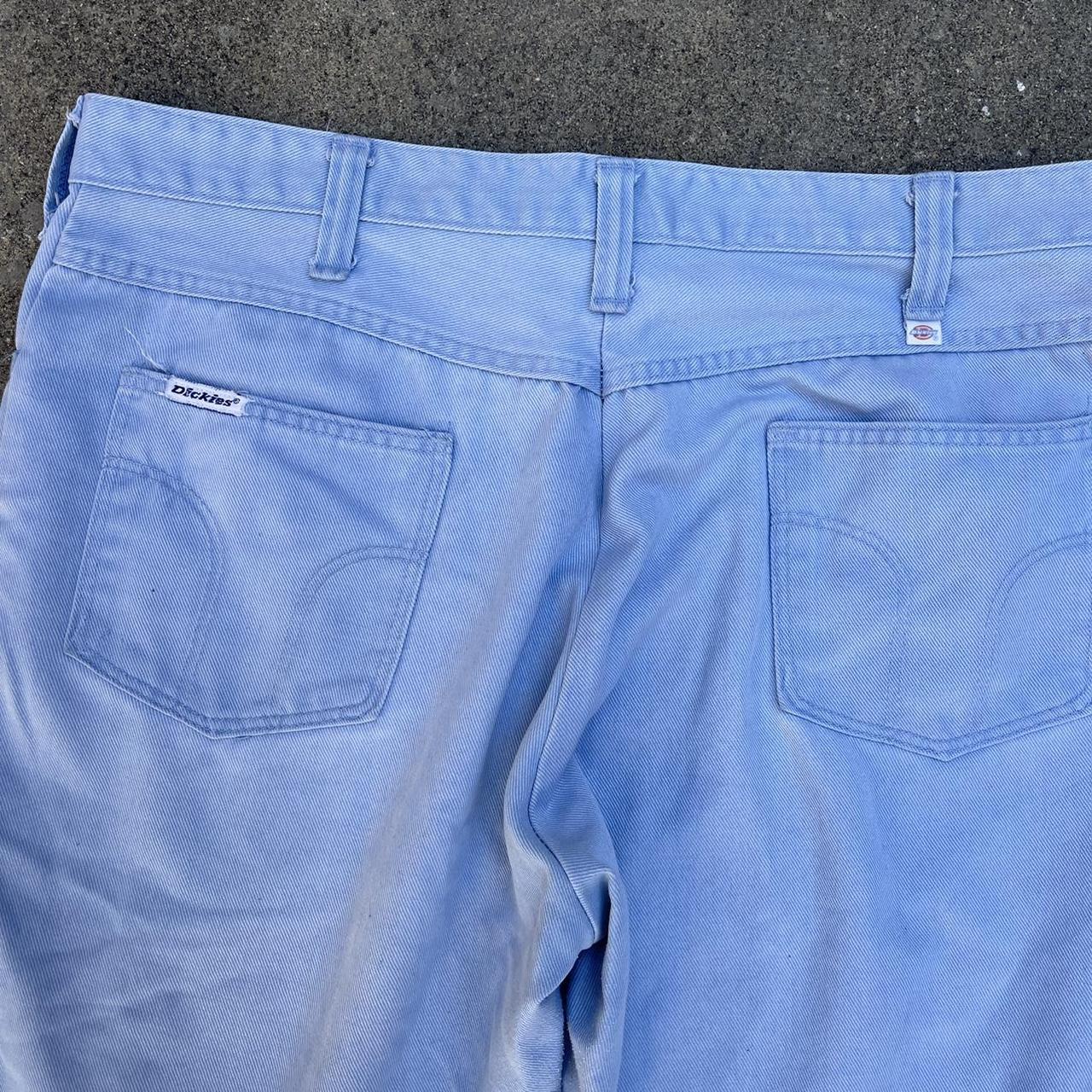 🥝Description:baby blue/ dickies bootcut pants from... - Depop