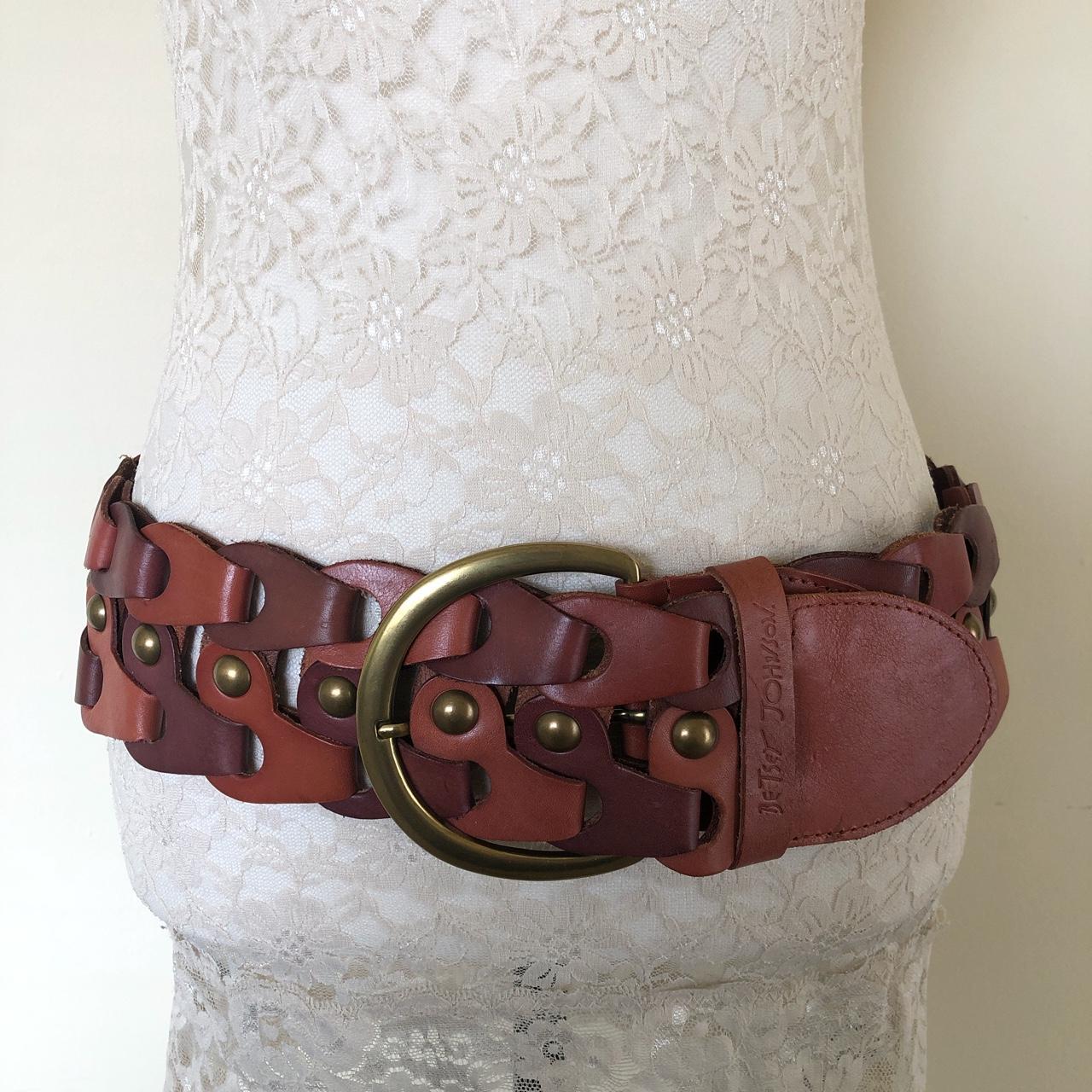 Vintage Boho Chunky Belt. Gorgeous Genuine Leather... - Depop