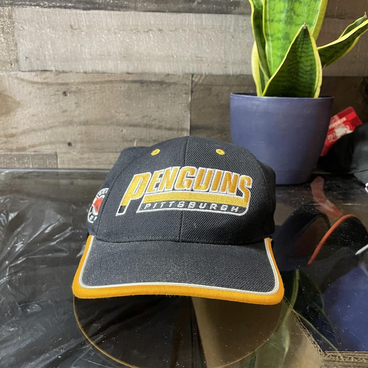 Men's Black and Yellow Hat Depop