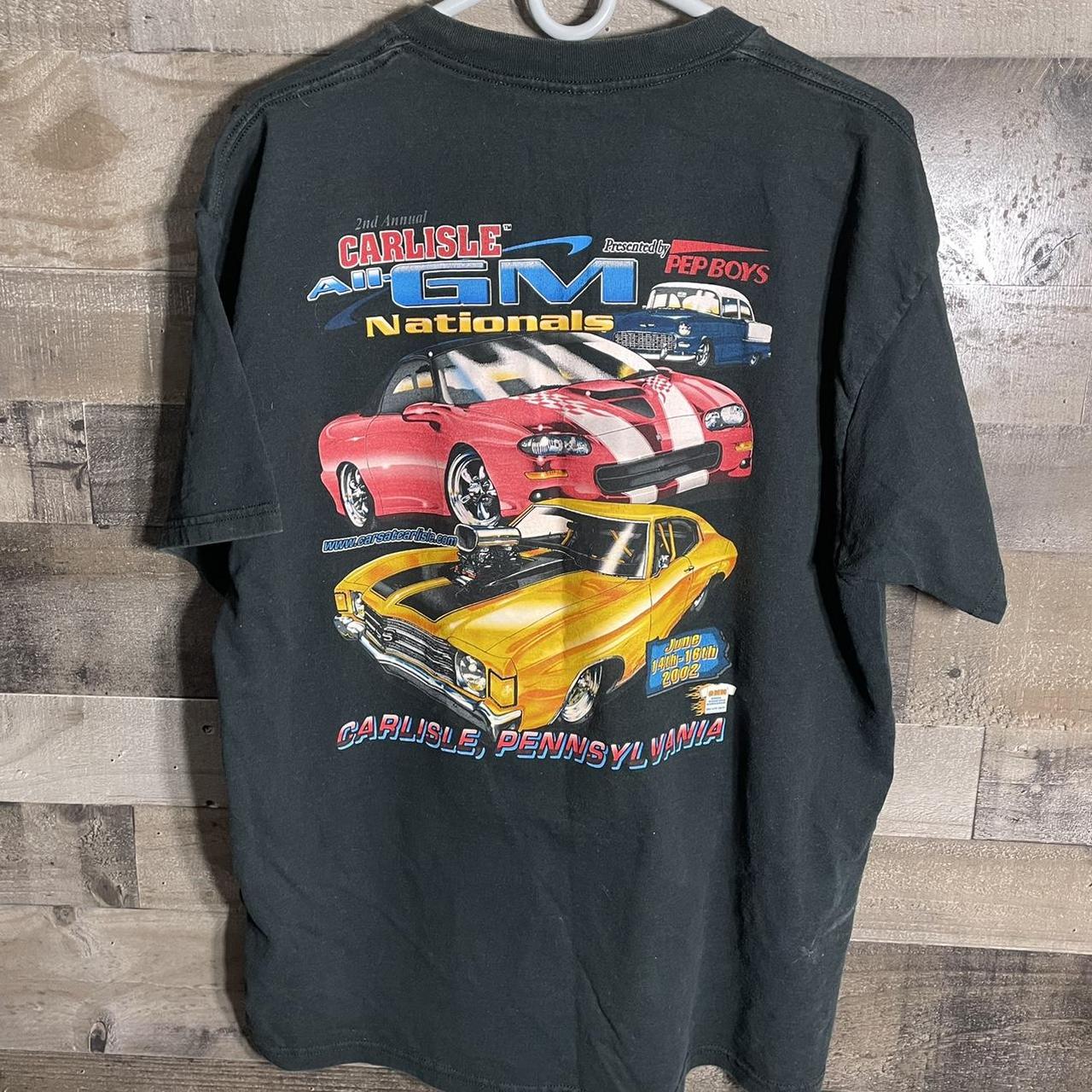 Vintage y2k black HOT ROD CARS graphic print tee... - Depop