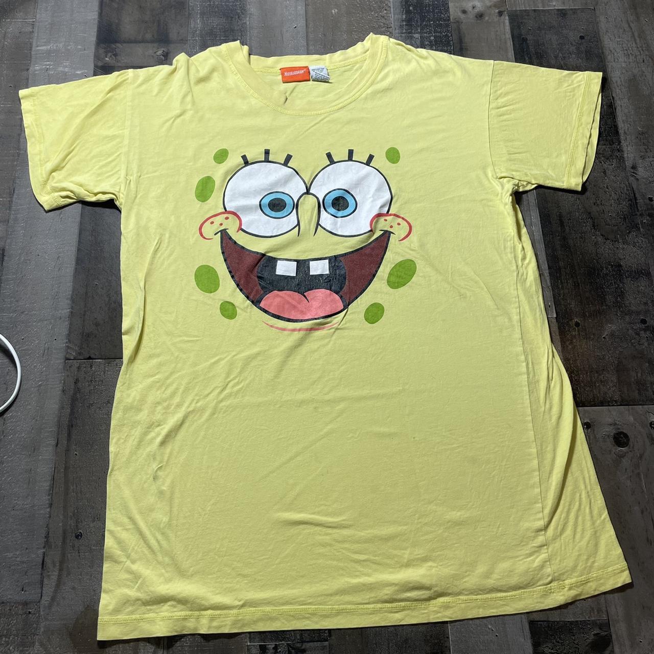 Vintage y2k SPONGEBOB Nickelodeon graphic print tee... - Depop